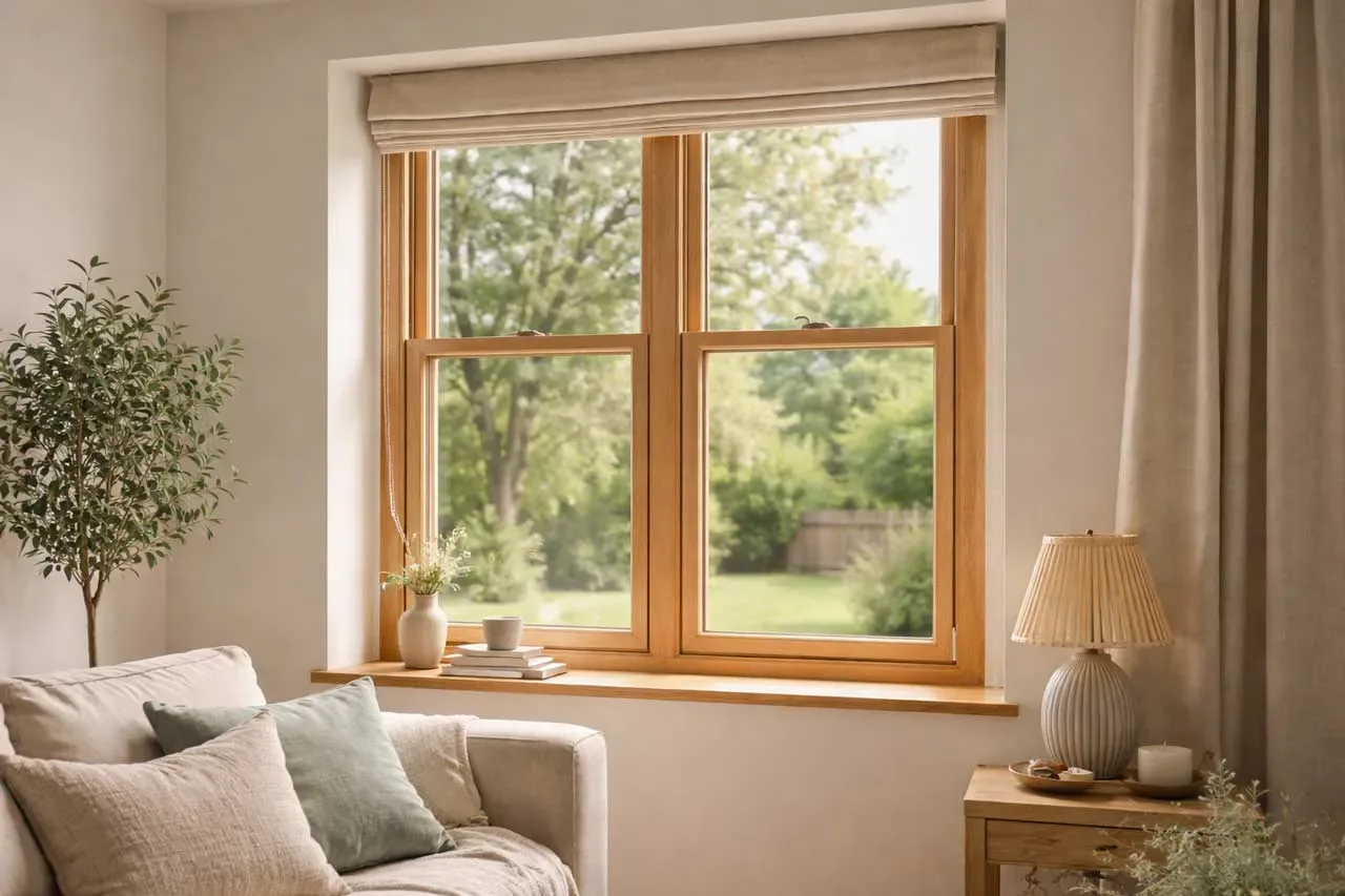 interior view of a draught proofing sash windows project